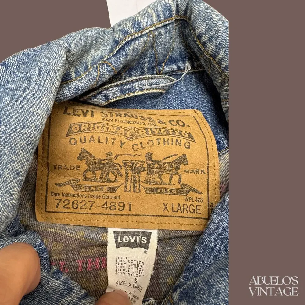 Levi’s Denim Jacket | Blue Cinch Waist | Size XL | Vintage